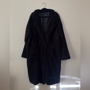 Fashion Nova Black Teddy Jacket